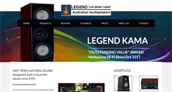 Desktop Screenshot of legendspeakers.com.au